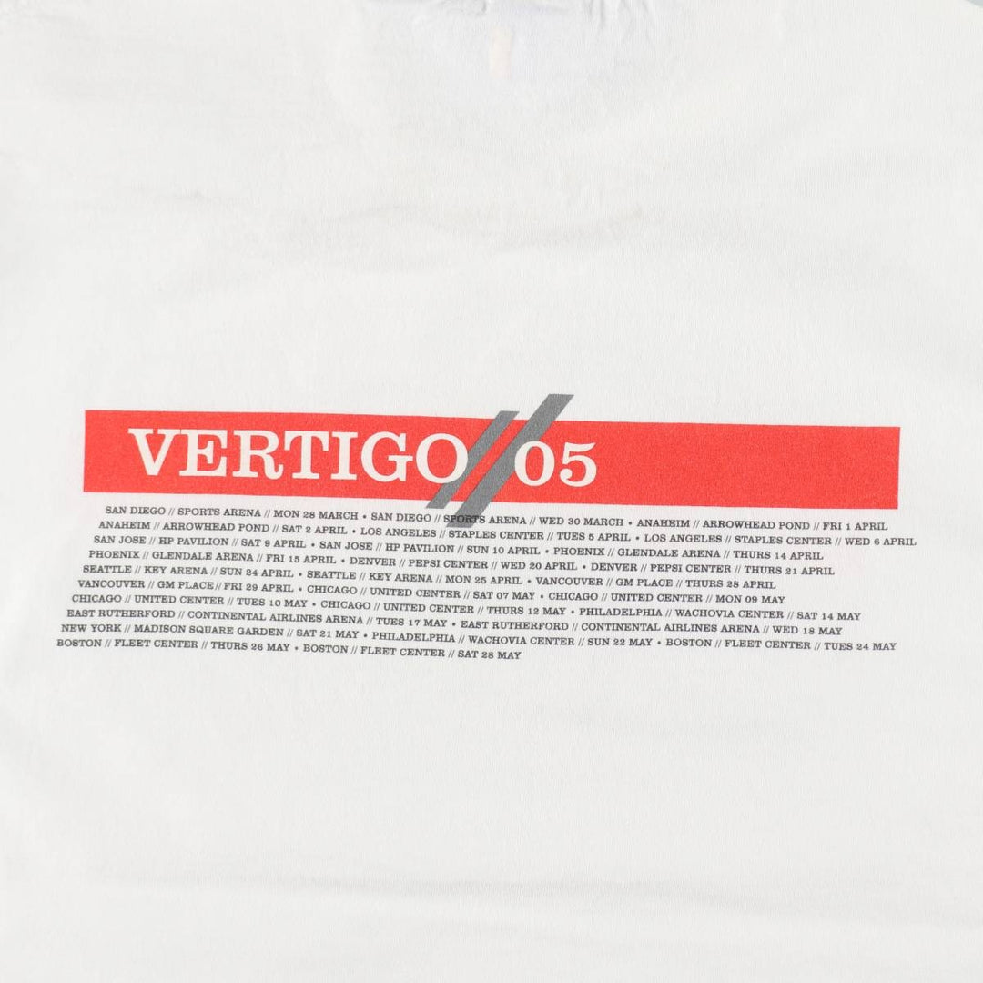 MURIND U2 Band T-Shirt, Made in USA, Men's XL equivalent. cotton white type Vintage Second Hand