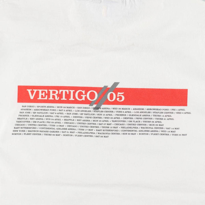 MURIND U2 Band T-Shirt, Made in USA, Men's XL equivalent. cotton white type Vintage Second Hand
