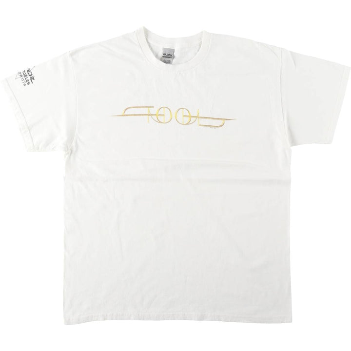 Gildan TOOL Band T-shirt, Men's Size L (approx.) cotton white type Vintage Second Hand