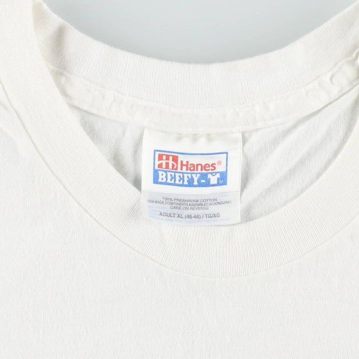 2000'S Hanes THE BEATLES Band T-shirt, Men's XL equivalent. cotton white type Vintage Second Hand