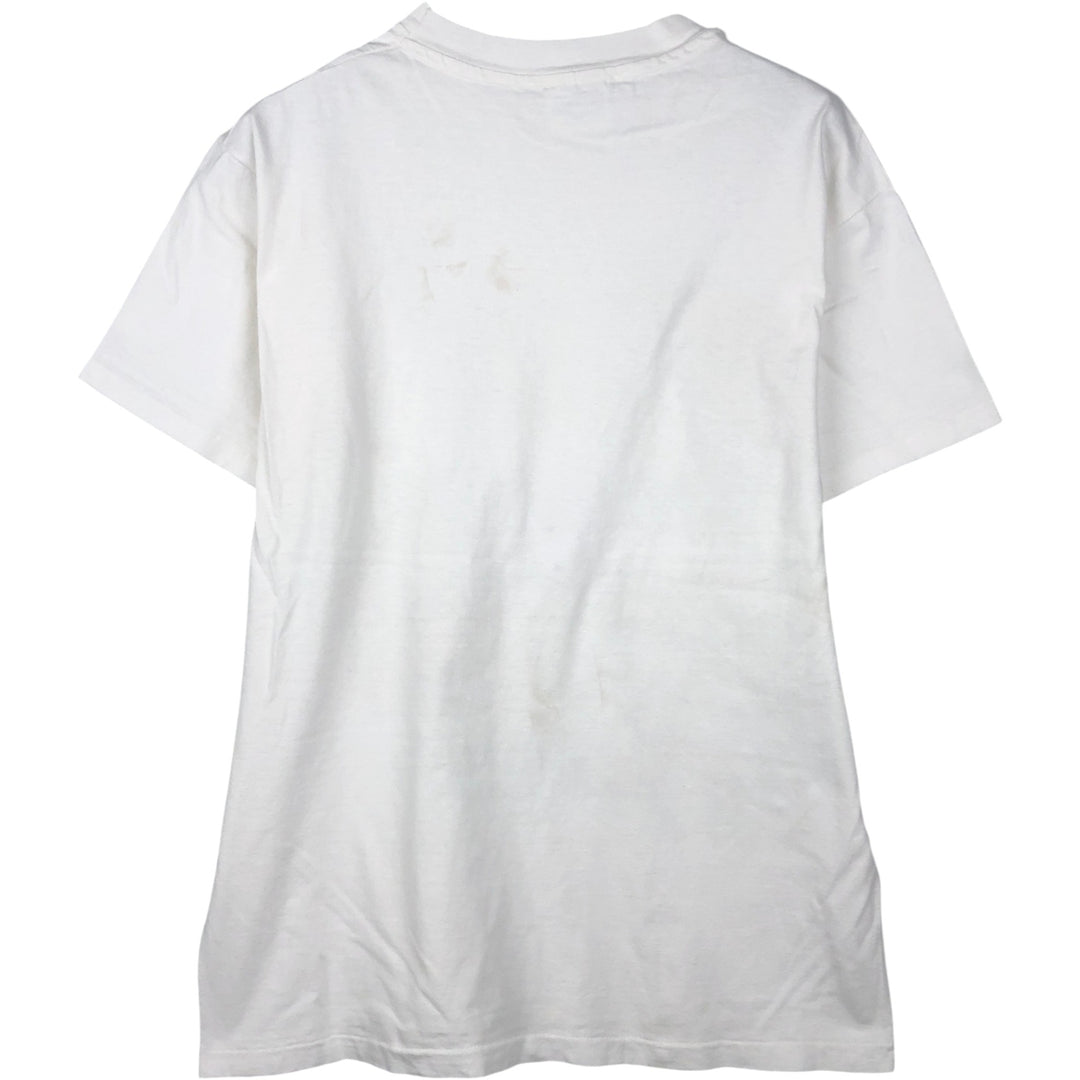 90'S Hanes BEEFY-T Animal T-Shirt, Made in USA, Men's Size L (approx.), Vintage cotton white type Vintage Second Hand
