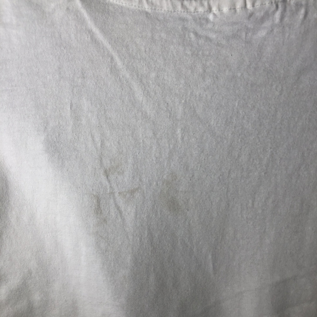90'S Hanes BEEFY-T Animal T-Shirt, Made in USA, Men's Size L (approx.), Vintage cotton white type Vintage Second Hand