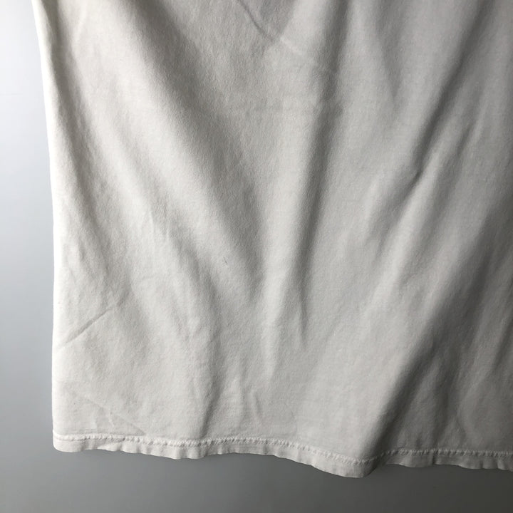 90'S Delta White Tiger Pattern Animal T-Shirt, Men's XL equivalent, Vintage cotton white type Vintage Second Hand