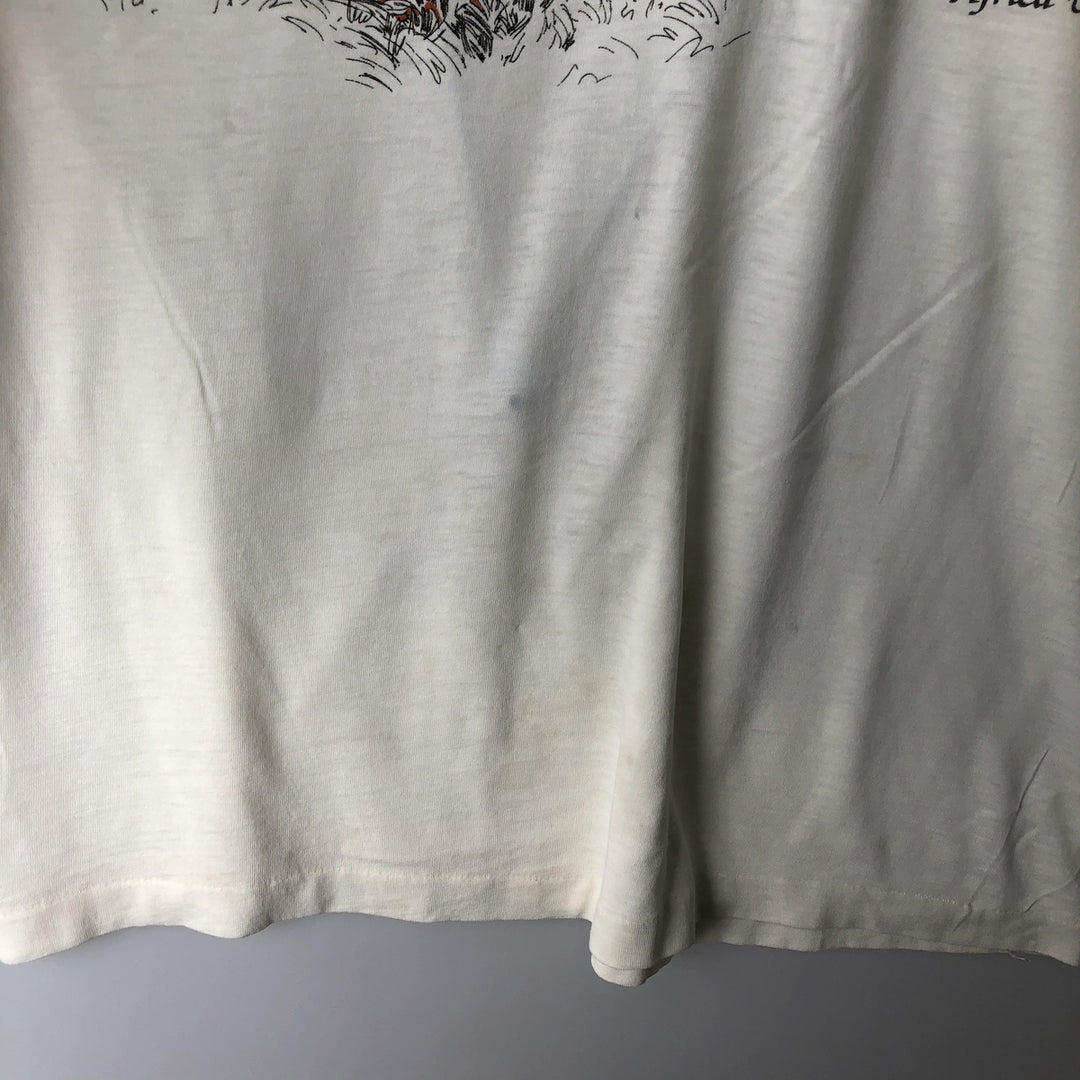 Tiger Pattern Animal T-shirt Men's XL unclear unbleached Vintage Second Hand