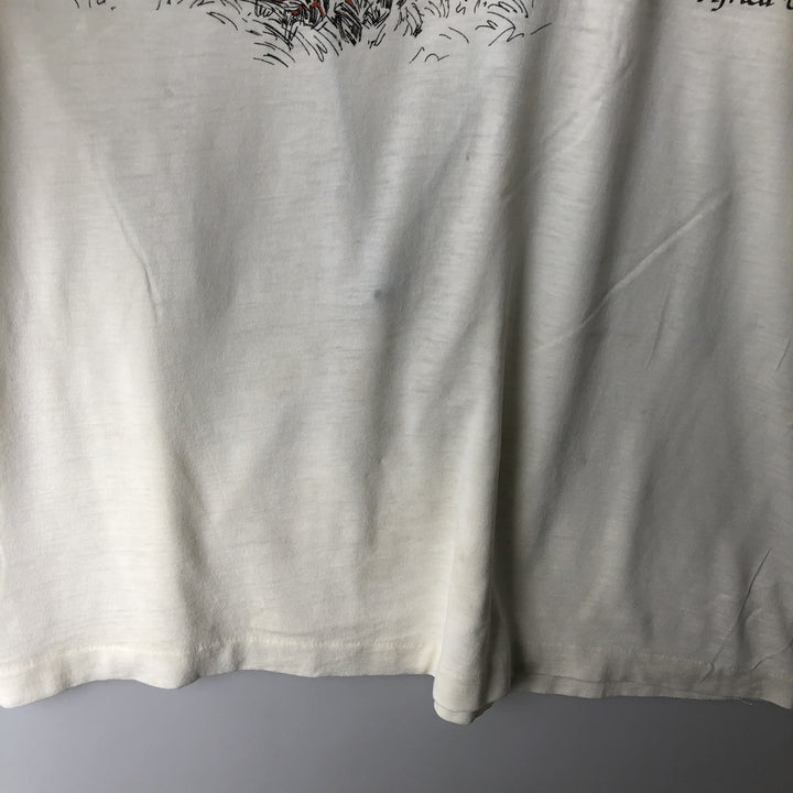 Tiger Pattern Animal T-shirt Men's XL unclear unbleached Vintage Second Hand
