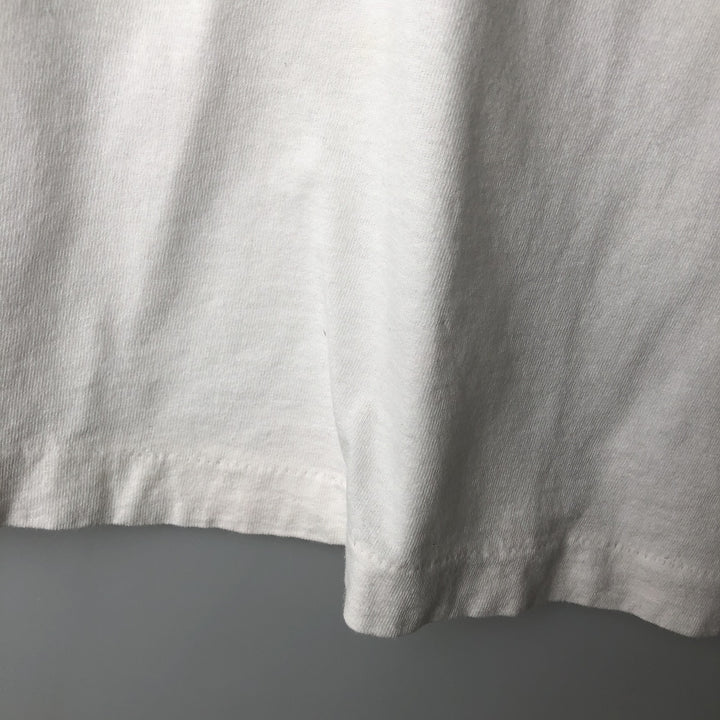 90'S Fruit of the Loom Screen Stars Dog Print Animal T-Shirt, Made in USA, Men's Size L (approx.), Vintage cotton white type Vintage Second Hand