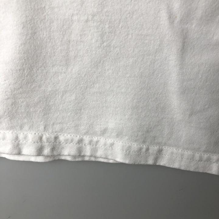 Fruit of the Loom Super Cotton Eagle Pattern Animal T-Shirt, Made in USA, Men's Size XL (approx.) cotton white type Vintage Second Hand