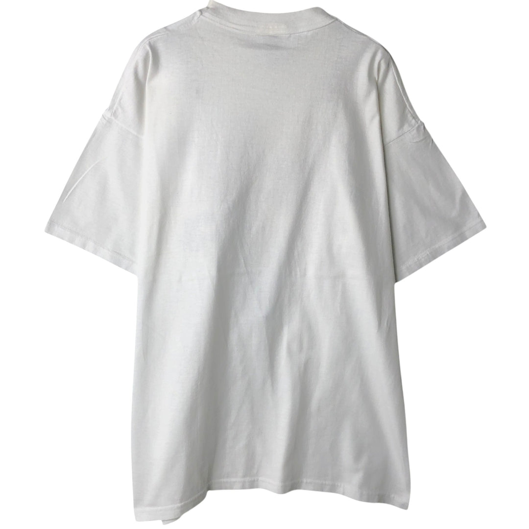 Fruit of the Loom BEST Dog Print Animal T-Shirt, Men's Size XL (approx.) cotton white type Vintage Second Hand