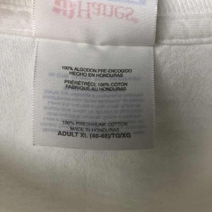2000'S Hanes Heavyweight Dog Pattern Animal T-Shirt, Men's Size XL (approx.) cotton white type Vintage Second Hand