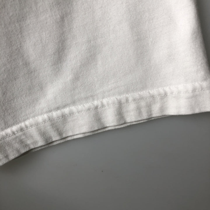2000'S Snowshoe Thompson Dog Print Animal T-Shirt, Made in USA, Men's Size L (approx.) cotton white type Vintage Second Hand