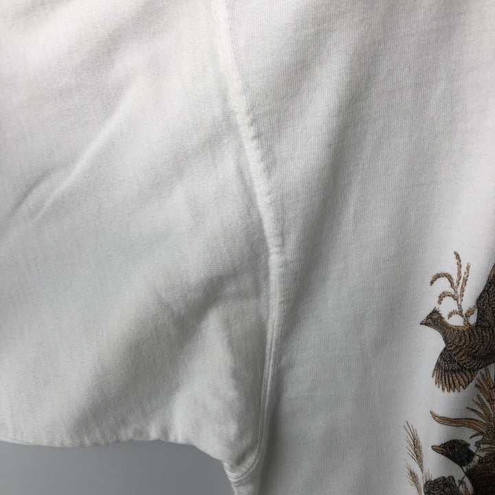 2000'S Snowshoe Thompson Dog Print Animal T-Shirt, Made in USA, Men's Size L (approx.) cotton white type Vintage Second Hand