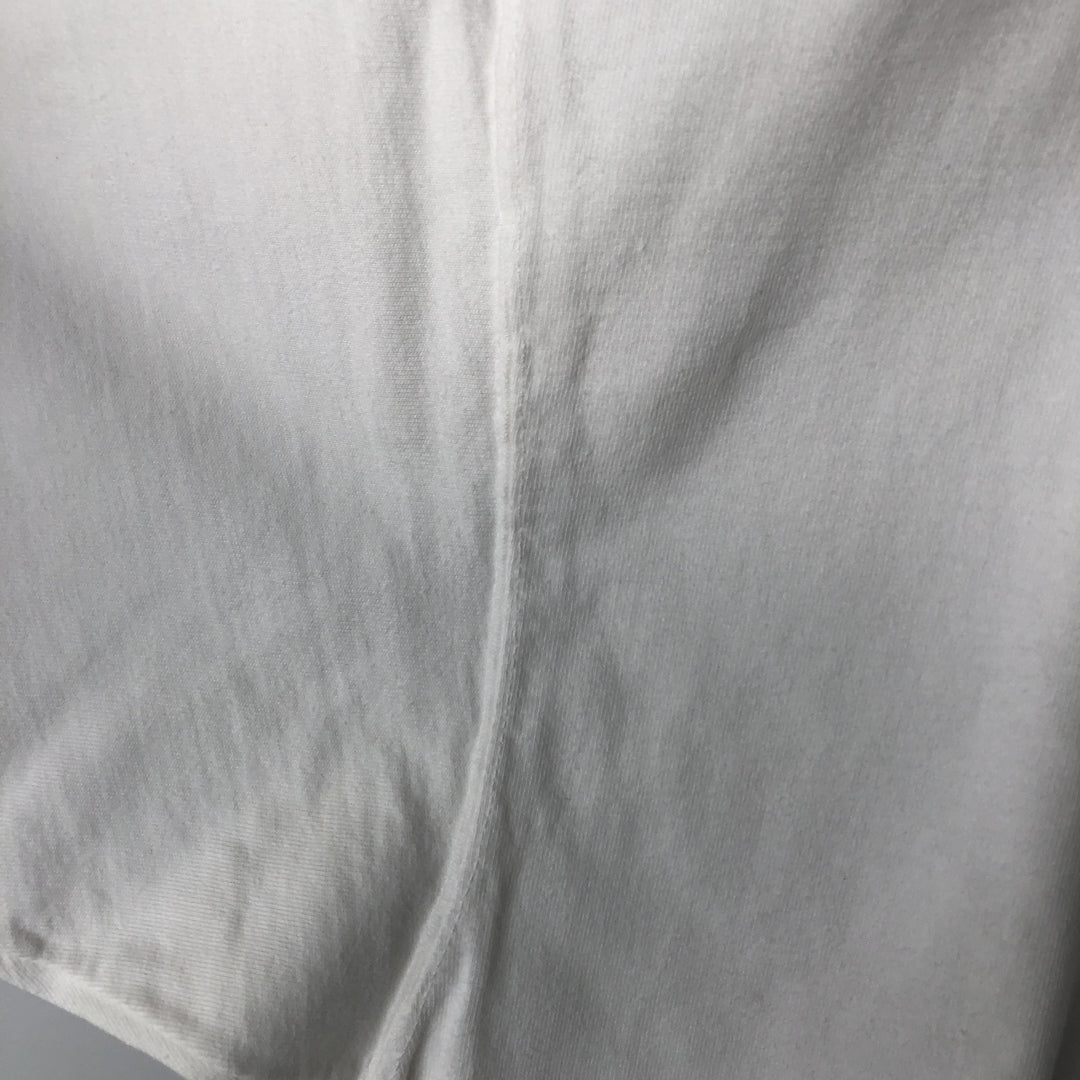 2000'S Snowshoe Thompson Dog Print Animal T-Shirt, Made in USA, Men's Size L (approx.) cotton white type Vintage Second Hand