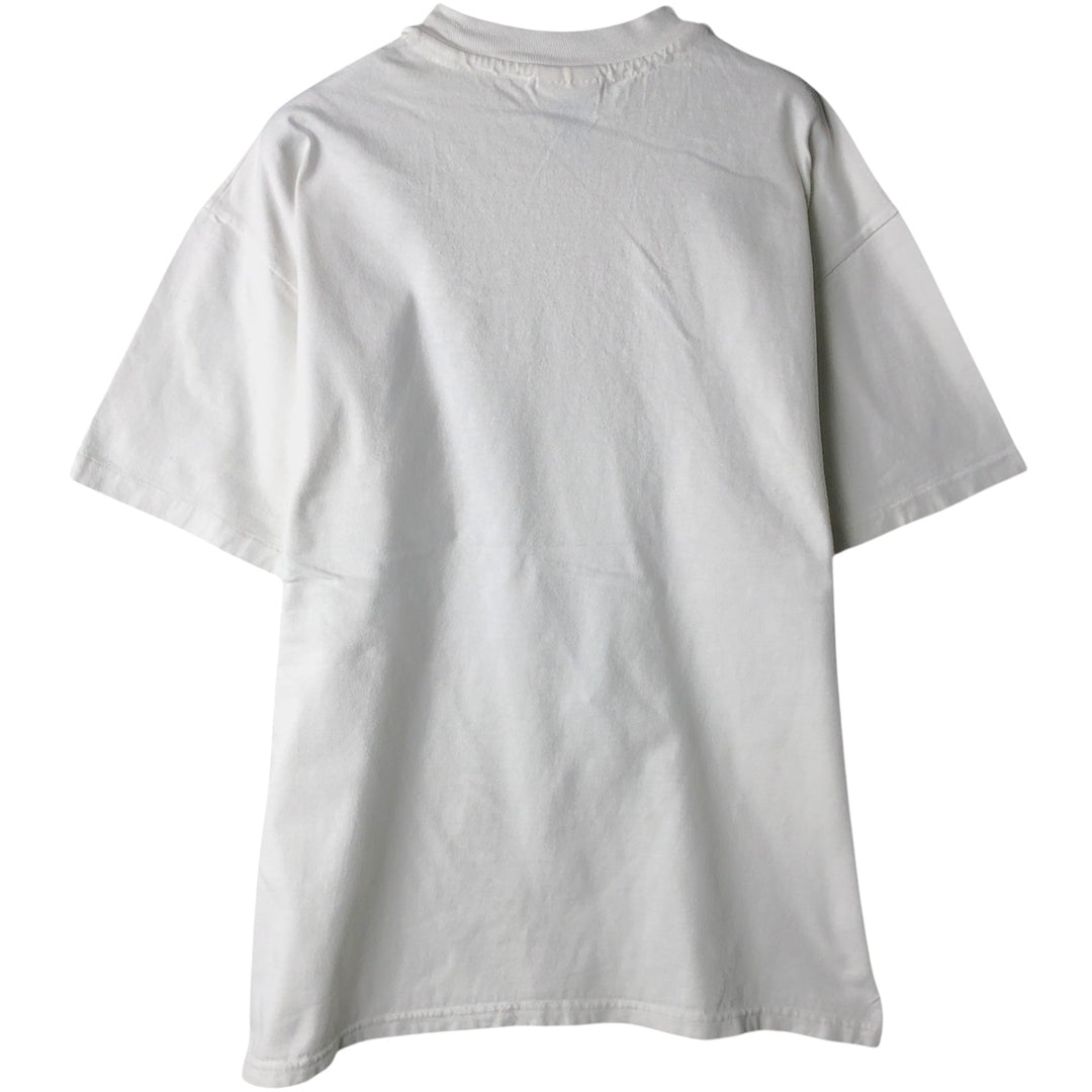 90'S Hanes BEEFY-T Dog Print Animal T-Shirt, Men's Size L (approx.), Vintage cotton white type Vintage Second Hand