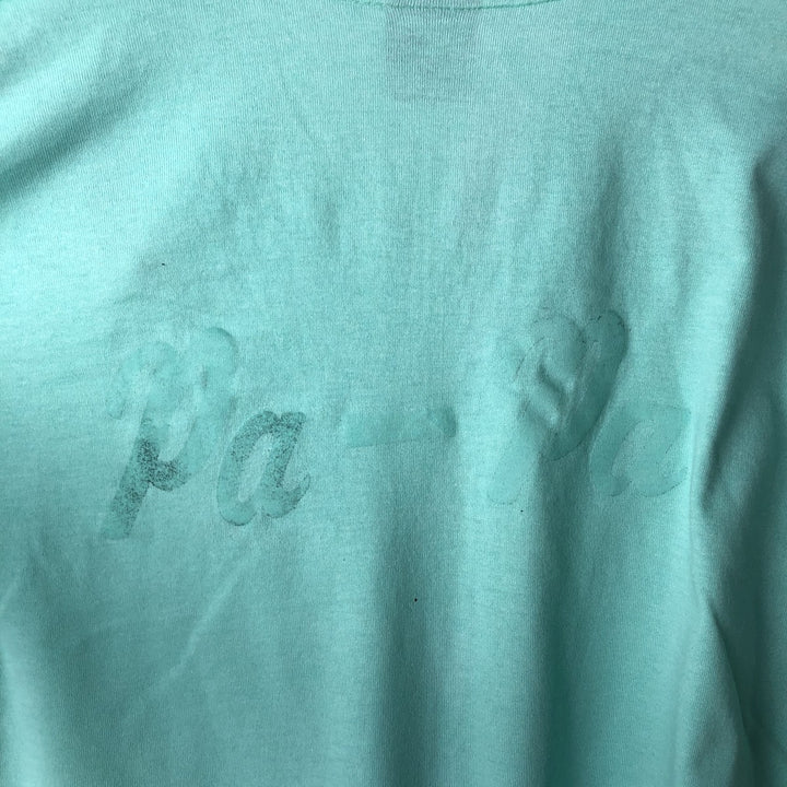 90'S Screen Stars BEST Dog Print English Setter Animal T-Shirt Made in USA Men's Size L (Equivalent) Vintage cotton Emerald green Vintage Second Hand