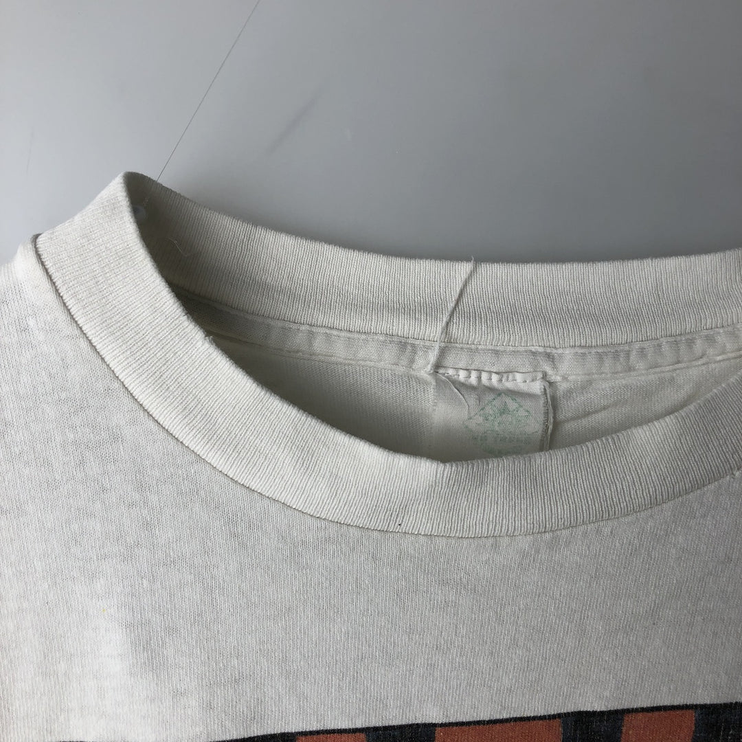 90'S Fish Print Animal T-Shirt, Men's XL (approx.), Vintage unclear white type Vintage Second Hand