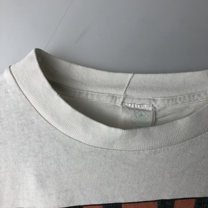 90'S Fish Print Animal T-Shirt, Men's XL (approx.), Vintage unclear white type Vintage Second Hand