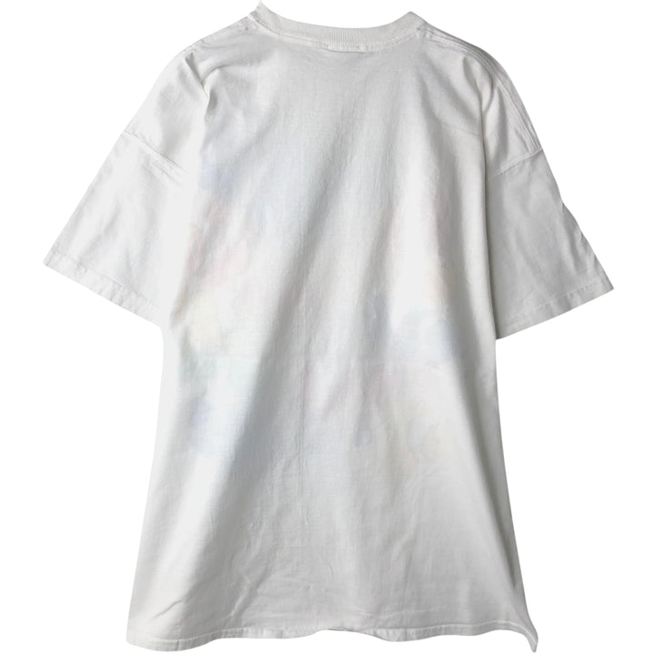 90'S DOLPHIN SHIRT COMPANY Fish Print Animal T-Shirt, Made in USA, Men's XXL equivalent, Vintage cotton white type Vintage Second Hand