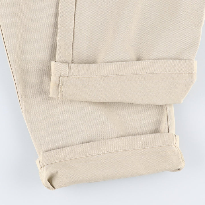 Dickies WORKER CROP ROLL HEM Work Pants, Women's XL (equivalent to W31) unclear Beige type Vintage Second Hand