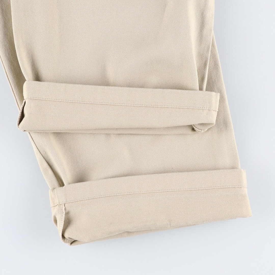 Dickies WORKER CROP ROLL HEM Work Pants, Women's XL (equivalent to W31) unclear Beige type Vintage Second Hand
