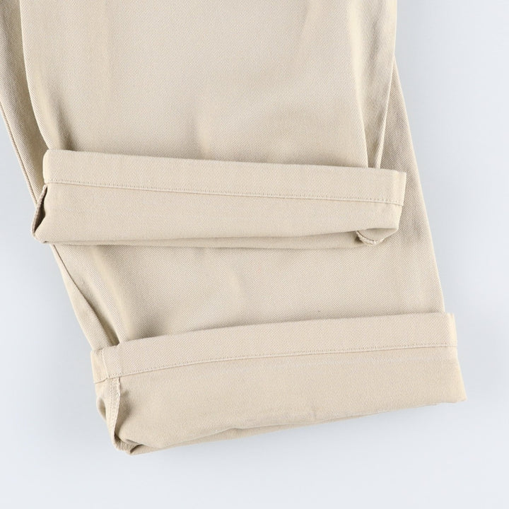 Dickies WORKER CROP ROLL HEM Work Pants, Women's XL (equivalent to W31) unclear Beige type Vintage Second Hand