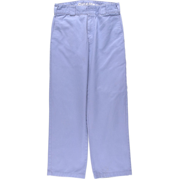 Dickies WORKER CROP ROLL HEM Work Pants, Women's Size M (equivalent to W28) cotton blue type Vintage Second Hand