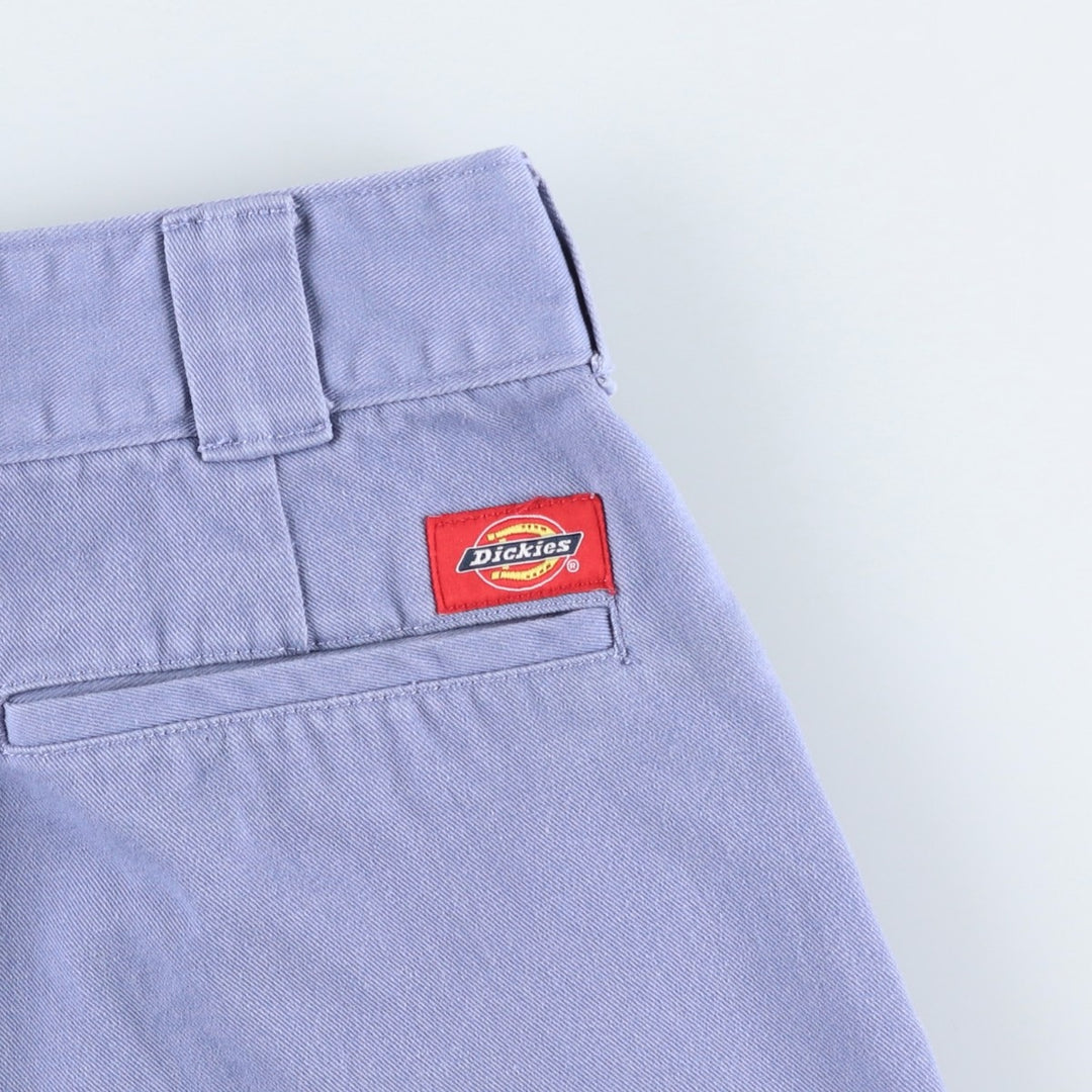 Dickies WORKER CROP ROLL HEM Work Pants, Women's Size M (equivalent to W28) cotton blue type Vintage Second Hand