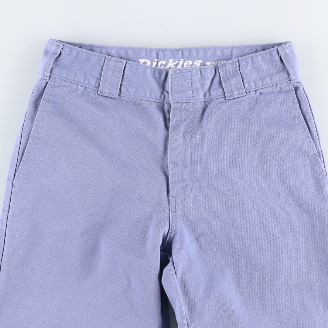 Dickies WORKER CROP ROLL HEM Work Pants, Women's Size M (equivalent to W28) cotton blue type Vintage Second Hand