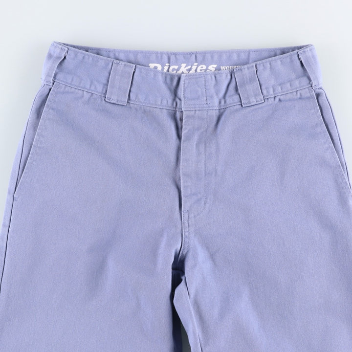 Dickies WORKER CROP ROLL HEM Work Pants, Women's Size M (equivalent to W28) cotton blue type Vintage Second Hand