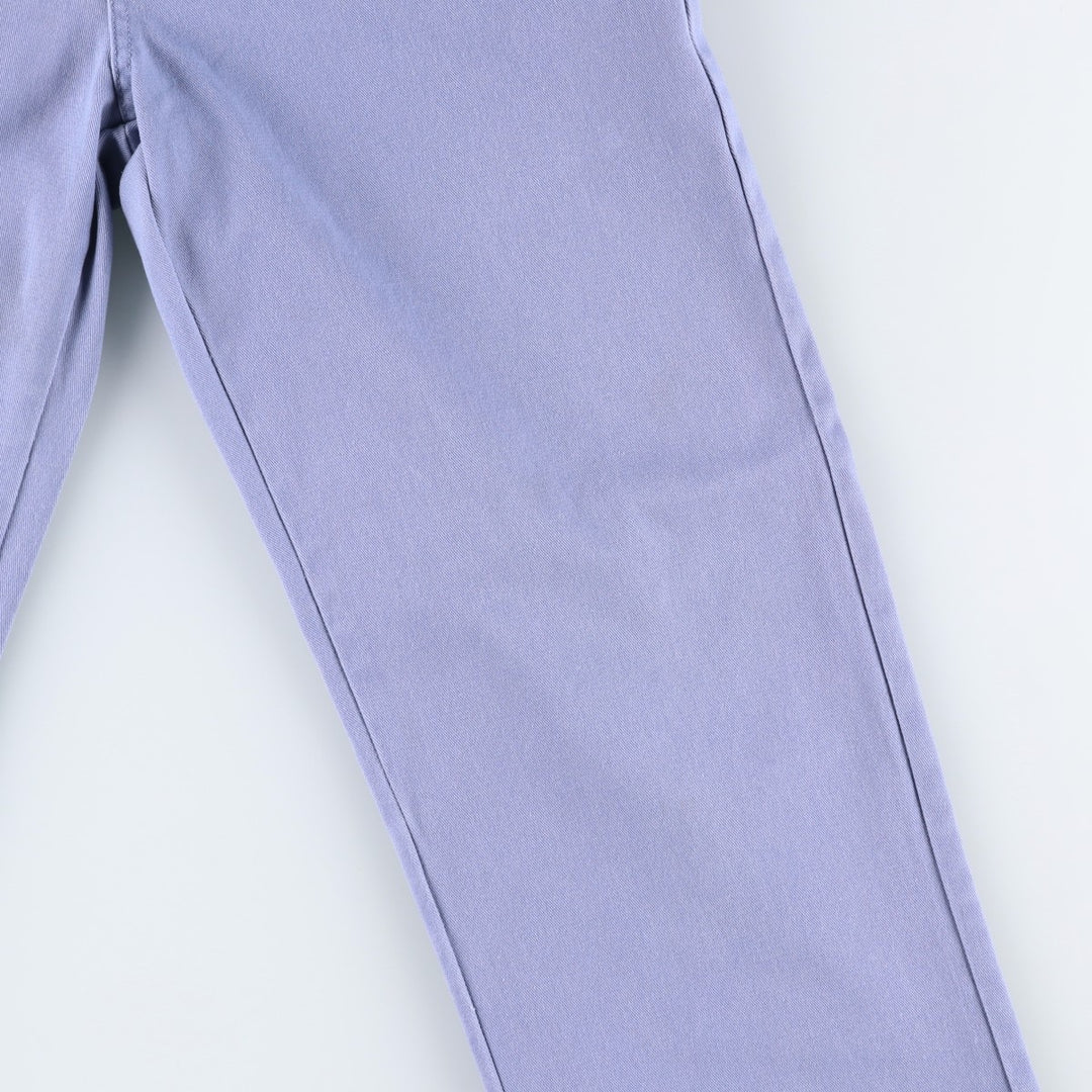 Dickies WORKER CROP ROLL HEM Work Pants, Women's Size M (equivalent to W28) cotton blue type Vintage Second Hand