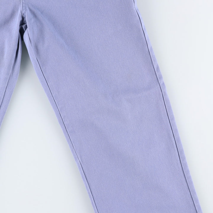 Dickies WORKER CROP ROLL HEM Work Pants, Women's Size M (equivalent to W28) cotton blue type Vintage Second Hand