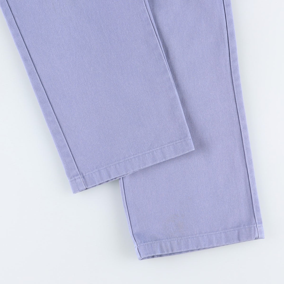 Dickies WORKER CROP ROLL HEM Work Pants, Women's Size M (equivalent to W28) cotton blue type Vintage Second Hand