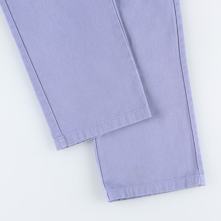 Dickies WORKER CROP ROLL HEM Work Pants, Women's Size M (equivalent to W28) cotton blue type Vintage Second Hand