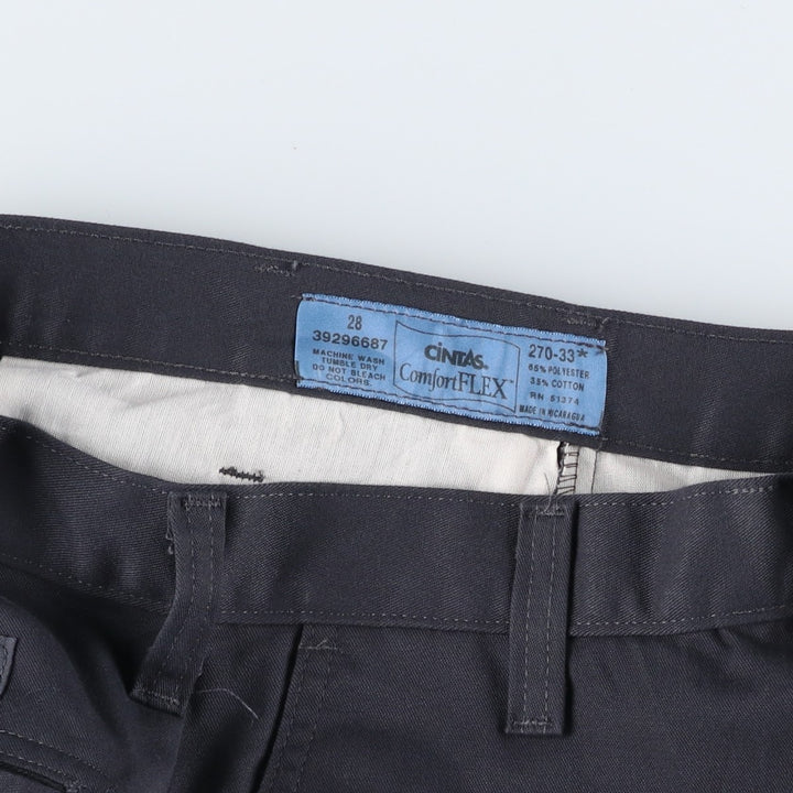 CINTAS Cargo Pants, Women's Size L (equivalent to W30) polyester gray type Vintage Second Hand