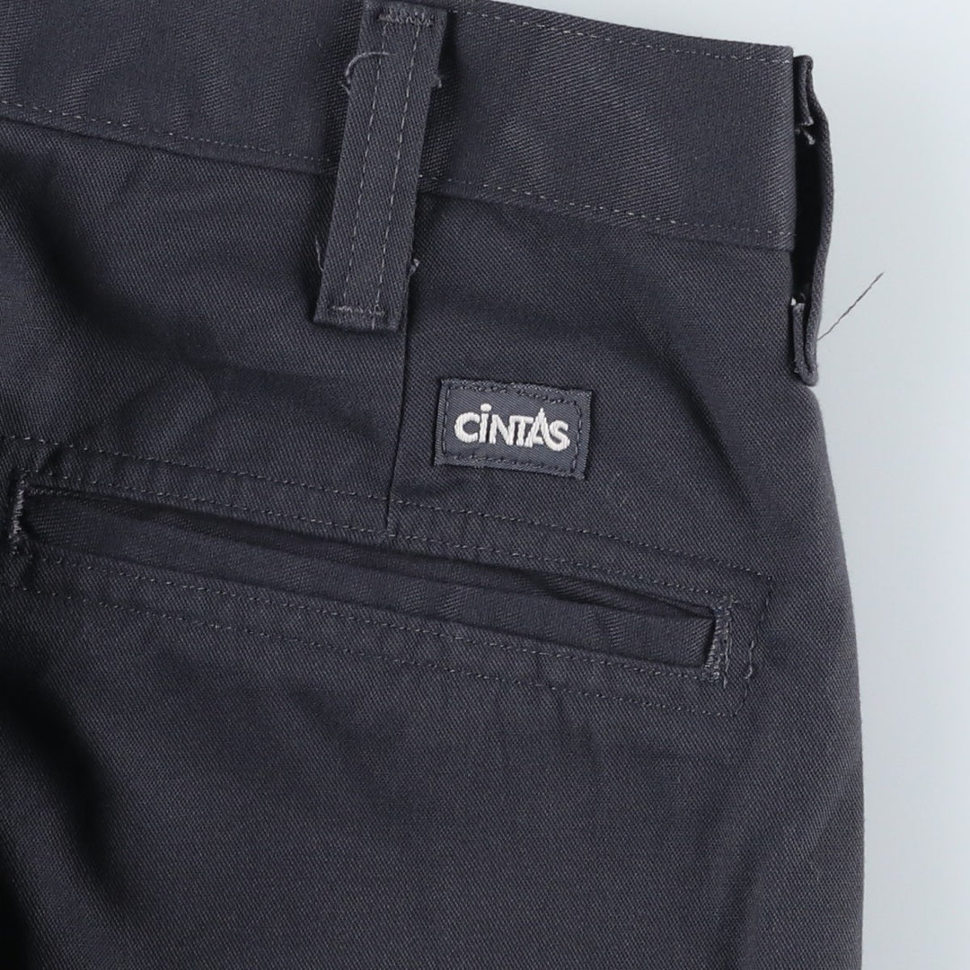 CINTAS Cargo Pants, Women's Size L (equivalent to W30) polyester gray type Vintage Second Hand