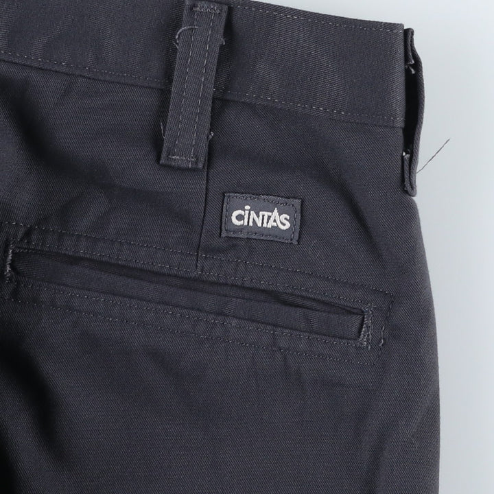 CINTAS Cargo Pants, Women's Size L (equivalent to W30) polyester gray type Vintage Second Hand