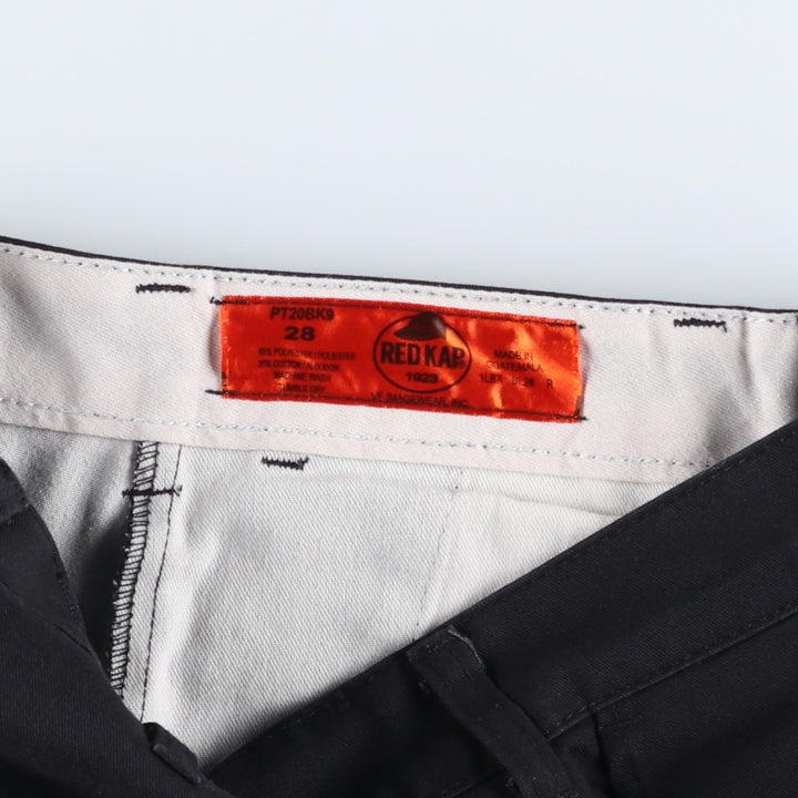 Red Kap Work Pants, Women's Size L (equivalent to W29) polyester black type Vintage Second Hand