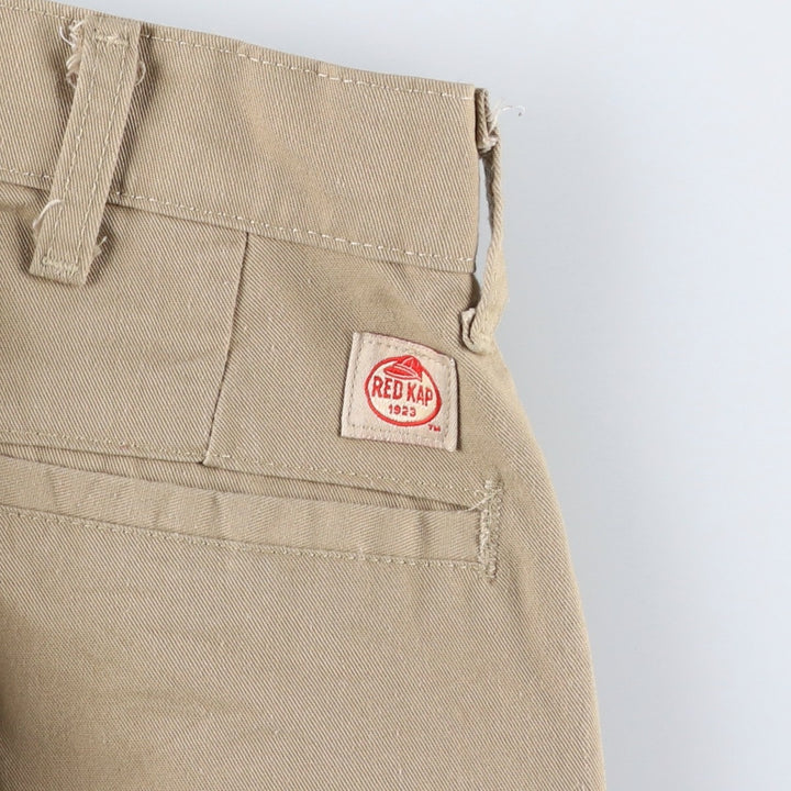 Red Kap Work Pants, Women's Size L (equivalent to W29) polyester Beige type Vintage Second Hand