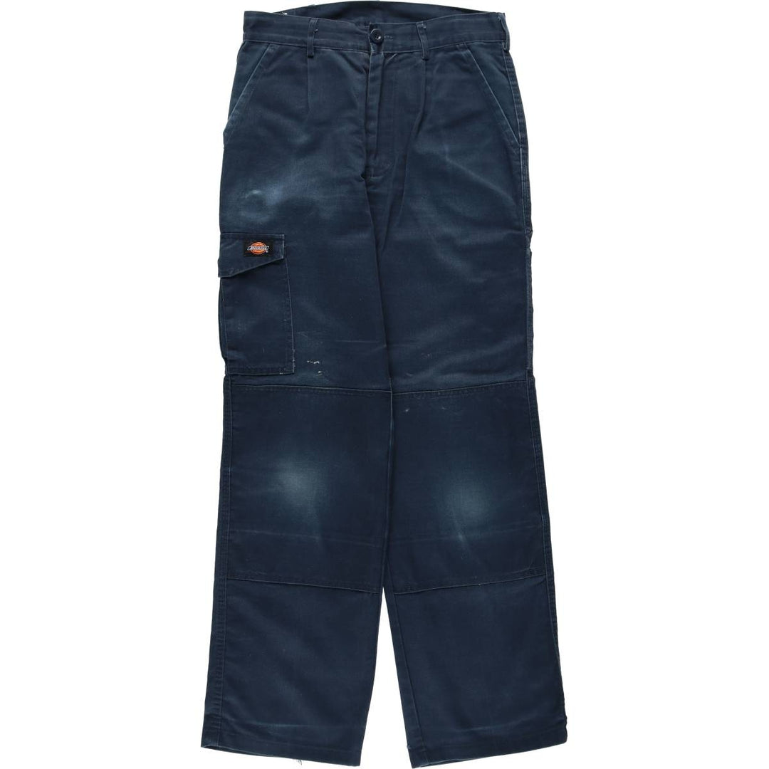 Dickies One-Tuck Double Knee Painter Pants, Women's Size L (equivalent to W30) polyester navy blue type Vintage Second Hand