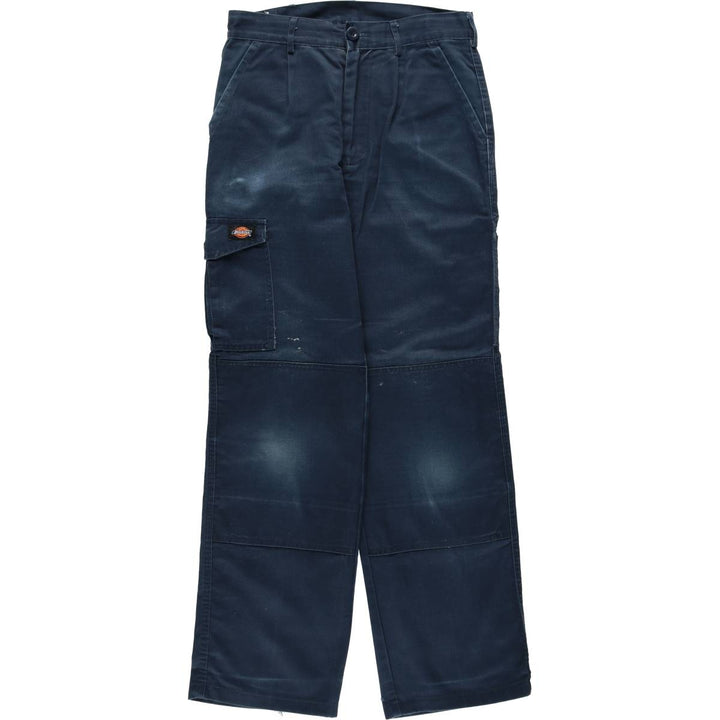 Dickies One-Tuck Double Knee Painter Pants, Women's Size L (equivalent to W30) polyester navy blue type Vintage Second Hand