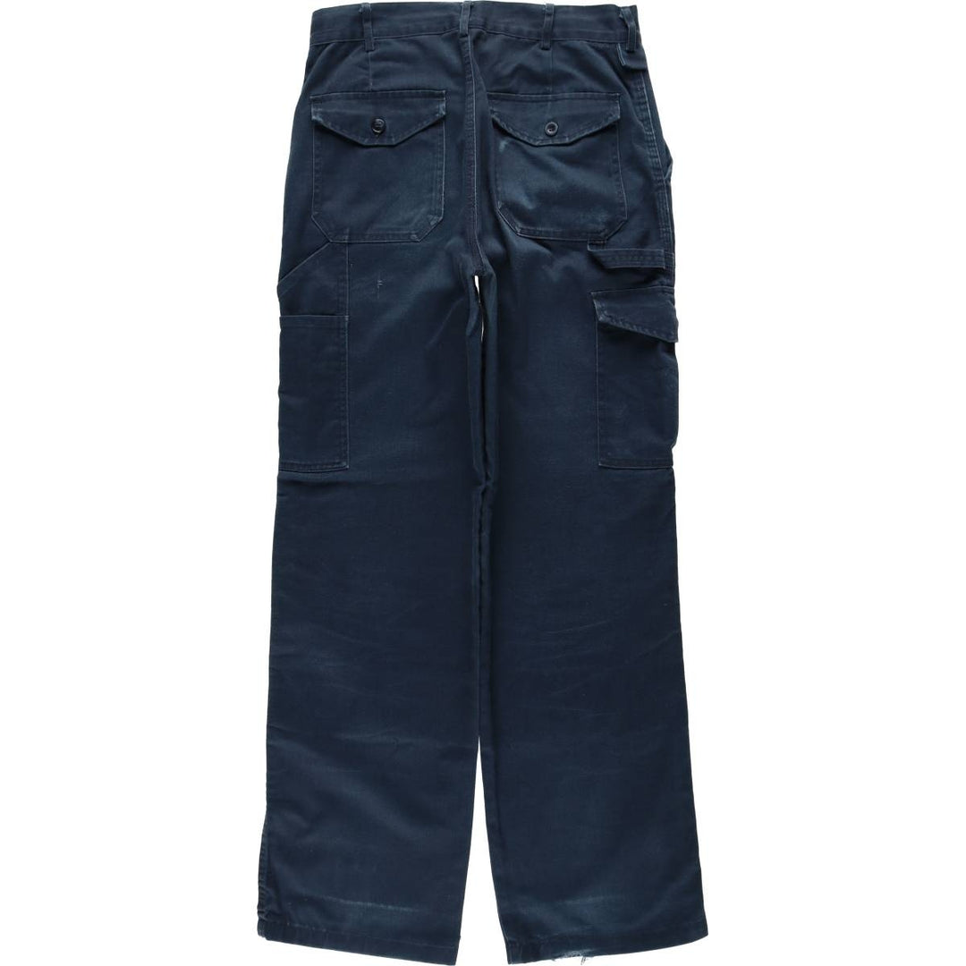 Dickies One-Tuck Double Knee Painter Pants, Women's Size L (equivalent to W30) polyester navy blue type Vintage Second Hand