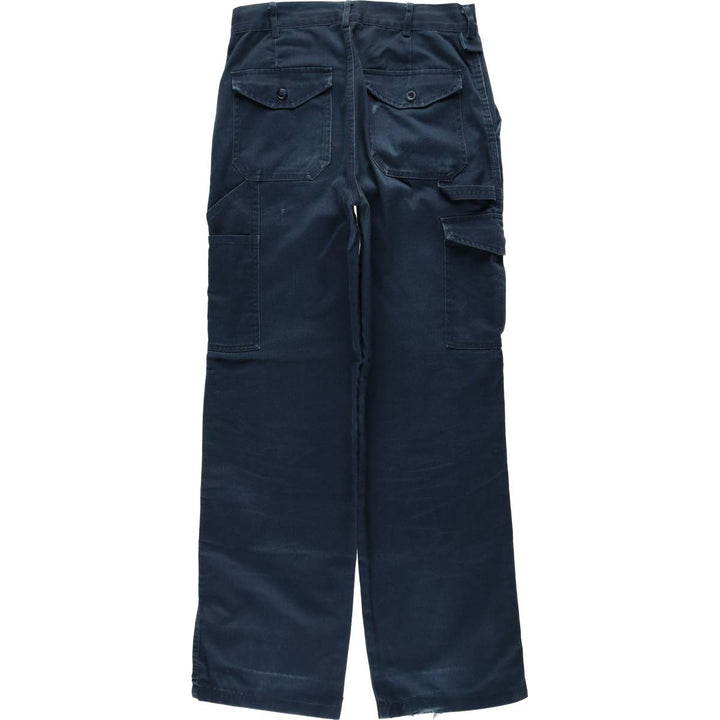 Dickies One-Tuck Double Knee Painter Pants, Women's Size L (equivalent to W30) polyester navy blue type Vintage Second Hand