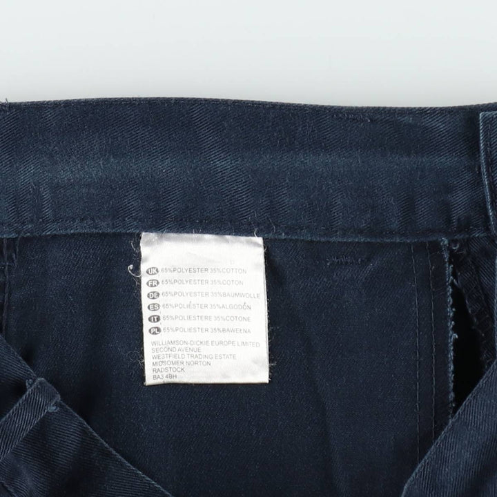 Dickies One-Tuck Double Knee Painter Pants, Women's Size L (equivalent to W30) polyester navy blue type Vintage Second Hand