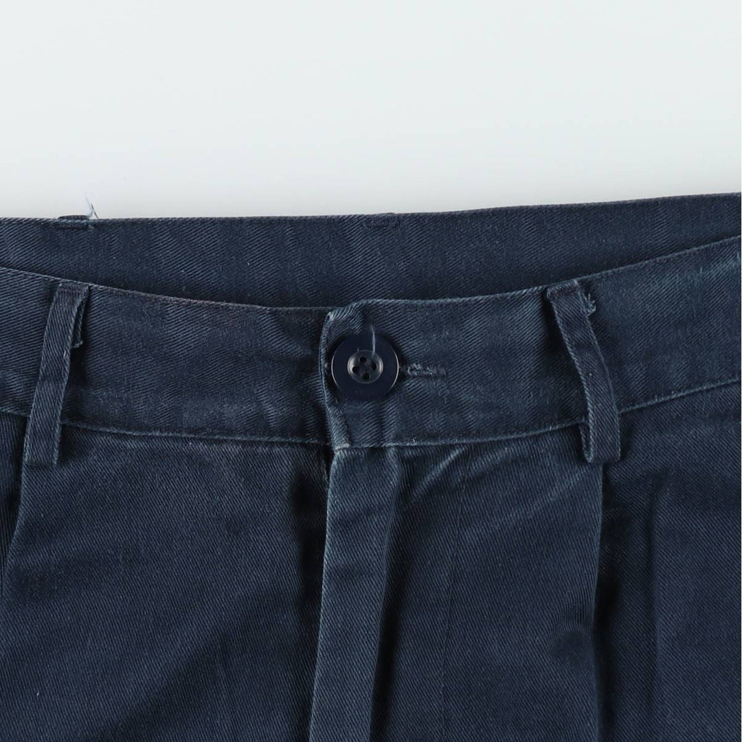 Dickies One-Tuck Double Knee Painter Pants, Women's Size L (equivalent to W30) polyester navy blue type Vintage Second Hand