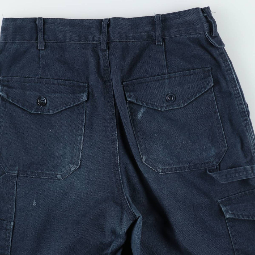 Dickies One-Tuck Double Knee Painter Pants, Women's Size L (equivalent to W30) polyester navy blue type Vintage Second Hand