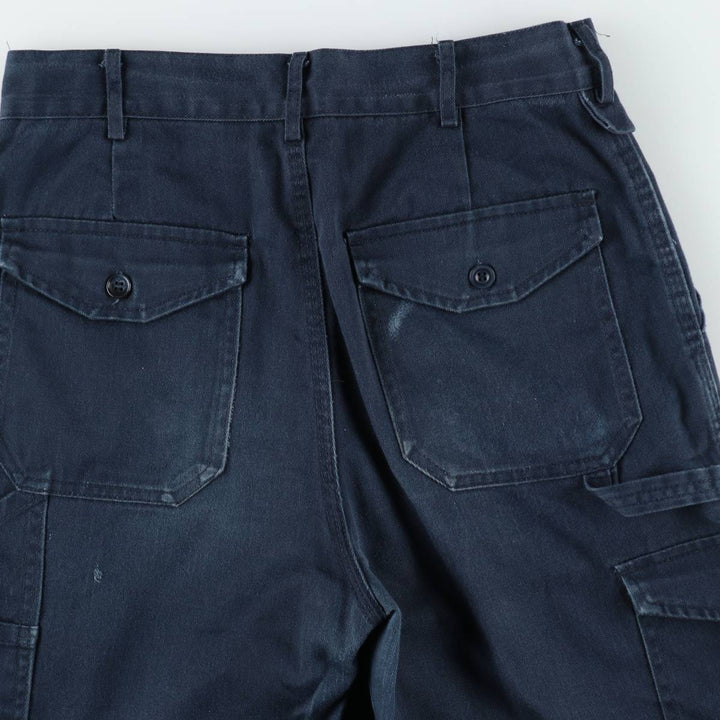 Dickies One-Tuck Double Knee Painter Pants, Women's Size L (equivalent to W30) polyester navy blue type Vintage Second Hand