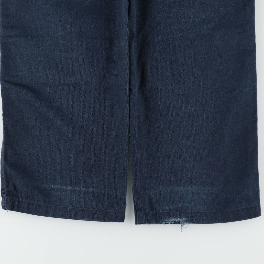 Dickies One-Tuck Double Knee Painter Pants, Women's Size L (equivalent to W30) polyester navy blue type Vintage Second Hand