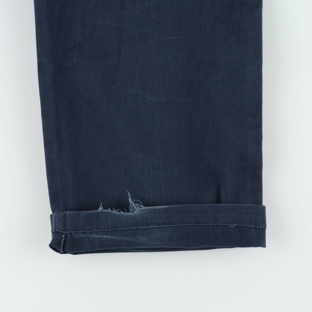 Dickies One-Tuck Double Knee Painter Pants, Women's Size L (equivalent to W30) polyester navy blue type Vintage Second Hand