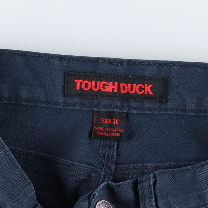 TOUGH DUCK Cargo Pants, Women's Size L (equivalent to W30) cotton navy blue type Vintage Second Hand