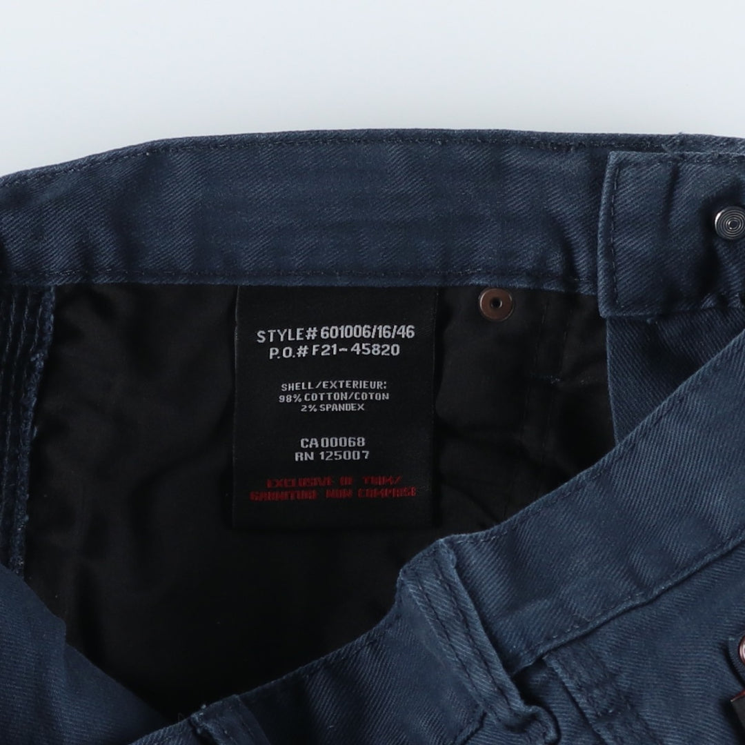 TOUGH DUCK Cargo Pants, Women's Size L (equivalent to W30) cotton navy blue type Vintage Second Hand