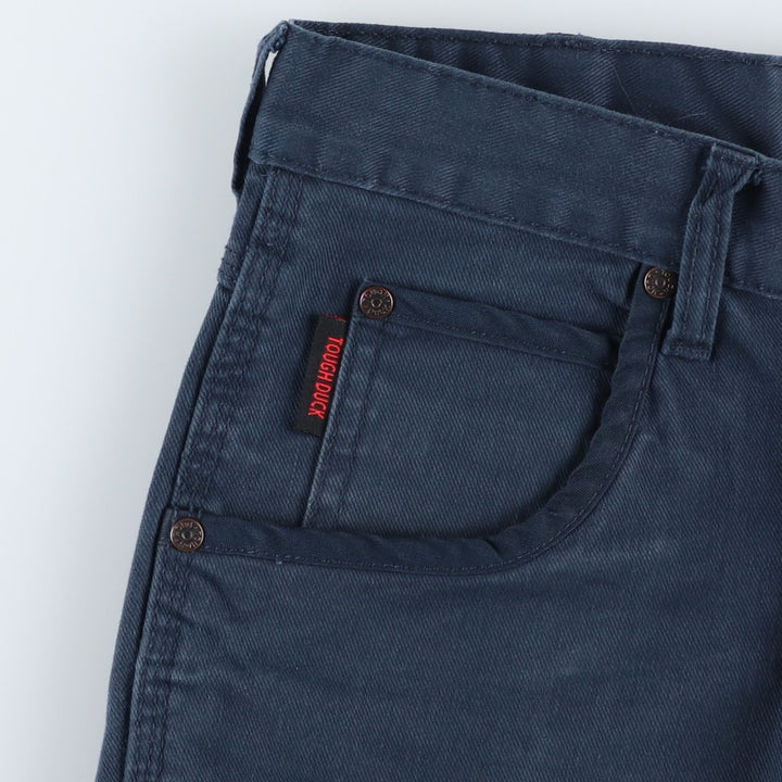 TOUGH DUCK Cargo Pants, Women's Size L (equivalent to W30) cotton navy blue type Vintage Second Hand